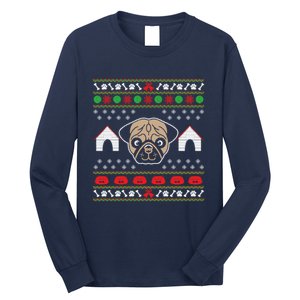 Pug Dog Ugly Christmas Long Sleeve Shirt