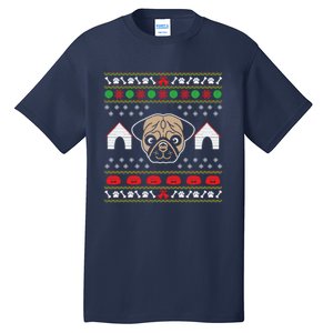 Pug Dog Ugly Christmas Tall T-Shirt