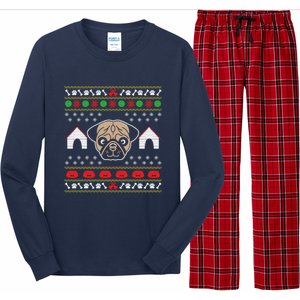 Pug Dog Ugly Christmas Long Sleeve Pajama Set