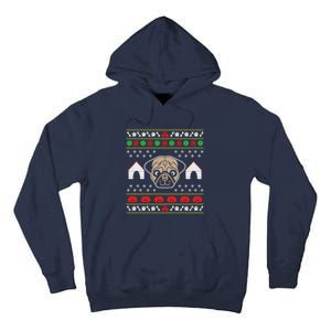 Pug Dog Ugly Christmas Tall Hoodie