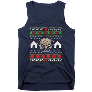 Pug Dog Ugly Christmas Tank Top