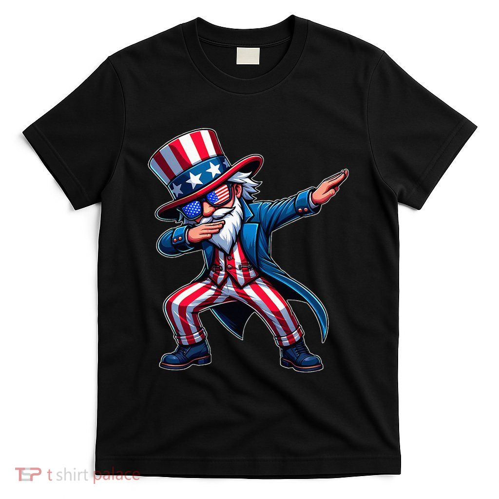 Patriotic Dabbing Uncle Sam Usa 4th Of July T-Shirt