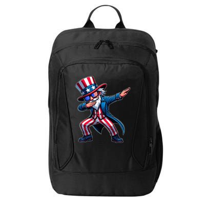 Patriotic Dabbing Uncle Sam Usa 4th Of July City Backpack