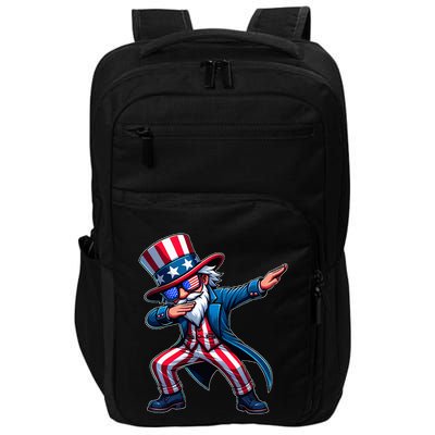 Patriotic Dabbing Uncle Sam Usa 4th Of July Impact Tech Backpack
