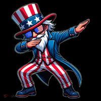 Patriotic Dabbing Uncle Sam Usa 4th Of July Baby Bodysuit
