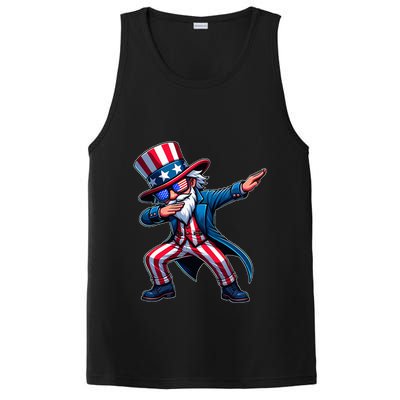 Patriotic Dabbing Uncle Sam Usa 4th Of July PosiCharge Competitor Tank