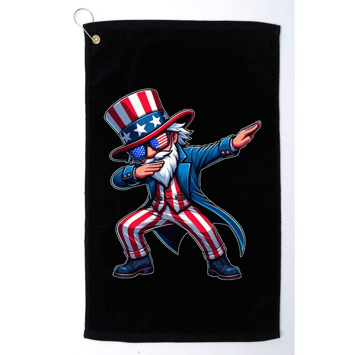 Patriotic Dabbing Uncle Sam Usa 4th Of July Golf Towel