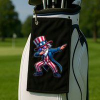 Patriotic Dabbing Uncle Sam Usa 4th Of July Golf Towel