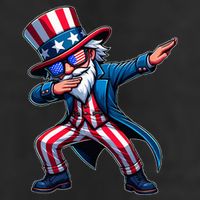 Patriotic Dabbing Uncle Sam Usa 4th Of July Golf Towel