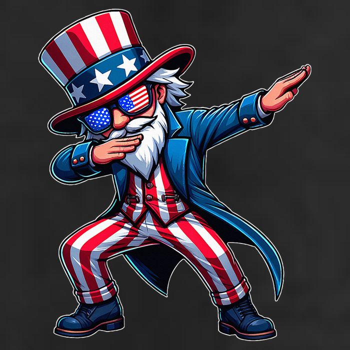Patriotic Dabbing Uncle Sam Usa 4th Of July Golf Towel