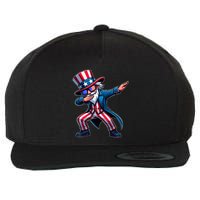 Patriotic Dabbing Uncle Sam Usa 4th Of July Wool Snapback Cap