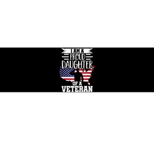 Proud Daughter Veteran Nothing Scares Patriotic Veterans Day Bumper Sticker