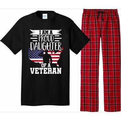 Proud Daughter Veteran Nothing Scares Patriotic Veterans Day Pajama Set