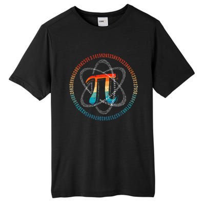 PI Day Vintage Retro Atom Pi Math Geek Science Lovers Tall Fusion ChromaSoft Performance T-Shirt