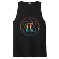 PI Day Vintage Retro Atom Pi Math Geek Science Lovers PosiCharge Competitor Tank