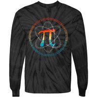 PI Day Vintage Retro Atom Pi Math Geek Science Lovers Tie-Dye Long Sleeve Shirt