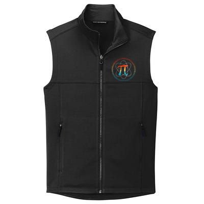 PI Day Vintage Retro Atom Pi Math Geek Science Lovers Collective Smooth Fleece Vest