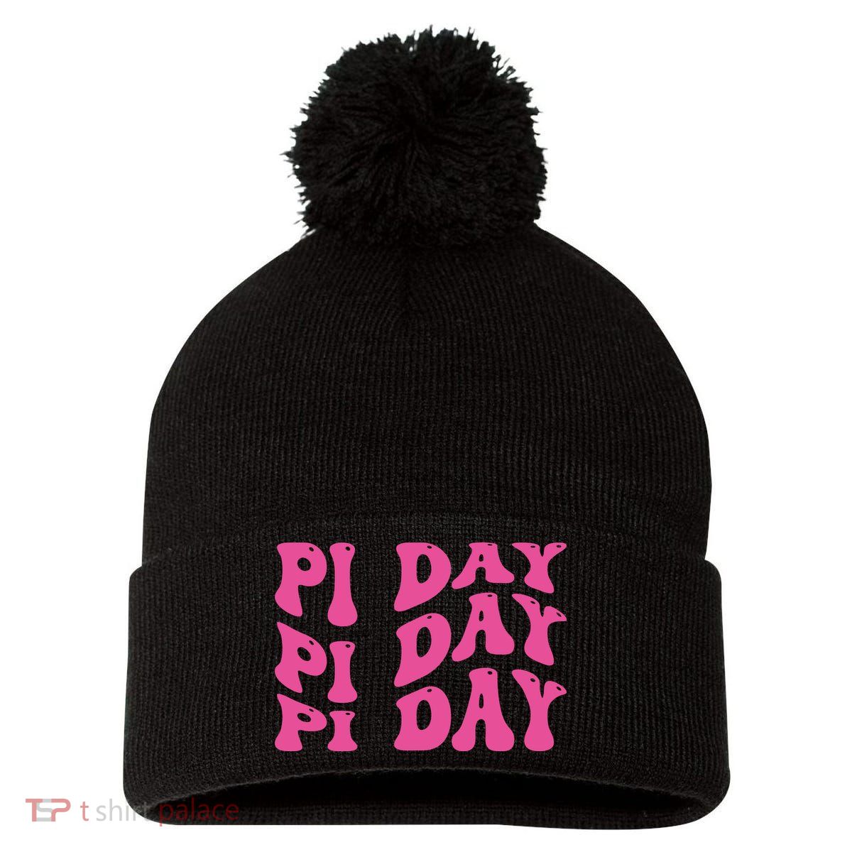 Pi Day Vintage Pom Pom 12in Knit Beanie