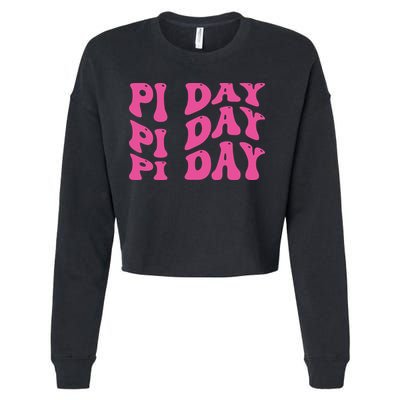 Pi Day Vintage Cropped Pullover Crew
