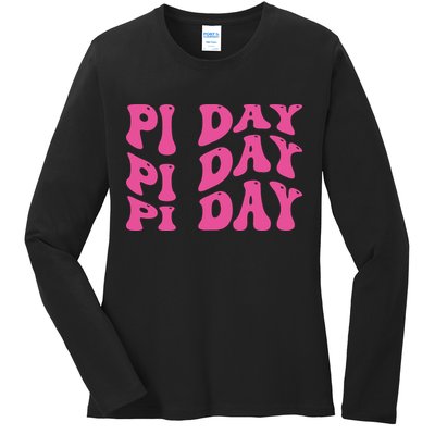 Pi Day Vintage Ladies Long Sleeve Shirt