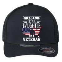 Proud Daughter Veteran Nothing Scares Patriotic Veterans Day Flexfit Unipanel Trucker Cap