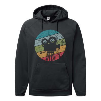 Photographer Director Vintage Camera Retro Photography Performance Fleece Hoodie