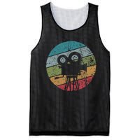 Photographer Director Vintage Camera Retro Photography Mesh Reversible Basketball Jersey Tank