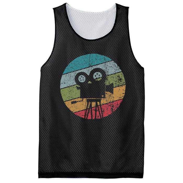 Photographer Director Vintage Camera Retro Photography Mesh Reversible Basketball Jersey Tank