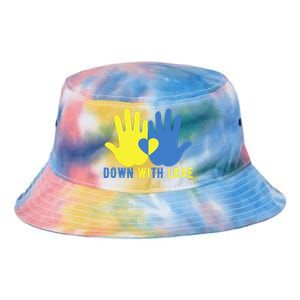 Pretty Down With Love World Down Syndrome Awareness Day Tie Dye Newport Bucket Hat