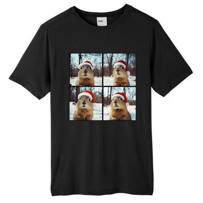 Prairie Dog Winter Christmas Sleep Tall Fusion ChromaSoft Performance T-Shirt