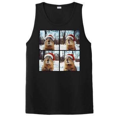 Prairie Dog Winter Christmas Sleep PosiCharge Competitor Tank