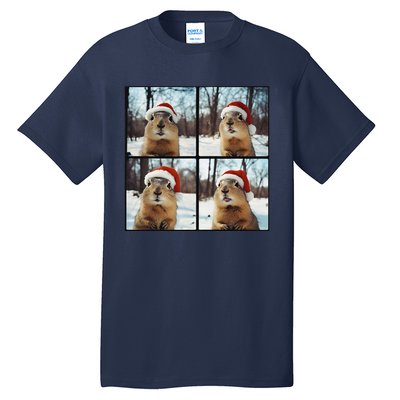 Prairie Dog Winter Christmas Sleep Tall T-Shirt