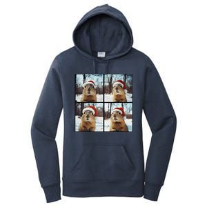 Prairie Dog Winter Christmas Sleep Women's Pullover Hoodie