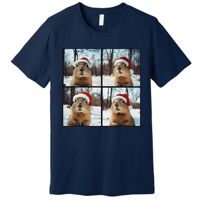 Prairie Dog Winter Christmas Sleep Premium T-Shirt