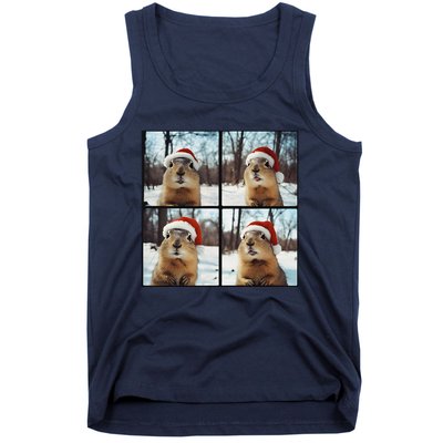 Prairie Dog Winter Christmas Sleep Tank Top