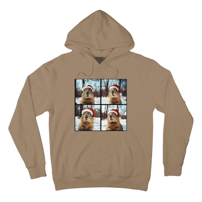 Prairie Dog Winter Christmas Sleep Hoodie