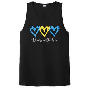 Pretty Down With Love World Down Syndrome Awareness Day PosiCharge Competitor Tank