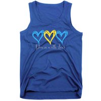 Pretty Down With Love World Down Syndrome Awareness Day Tank Top