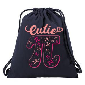 Pi Day Women Math Teacher Cutie Pi Drawstring Bag