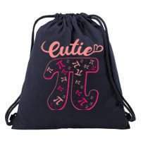 Pi Day Women Math Teacher Cutie Pi Drawstring Bag