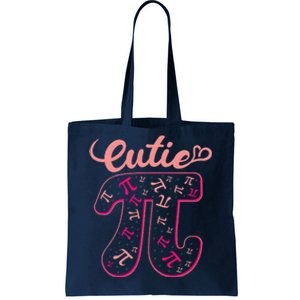 Pi Day Women Math Teacher Cutie Pi Tote Bag