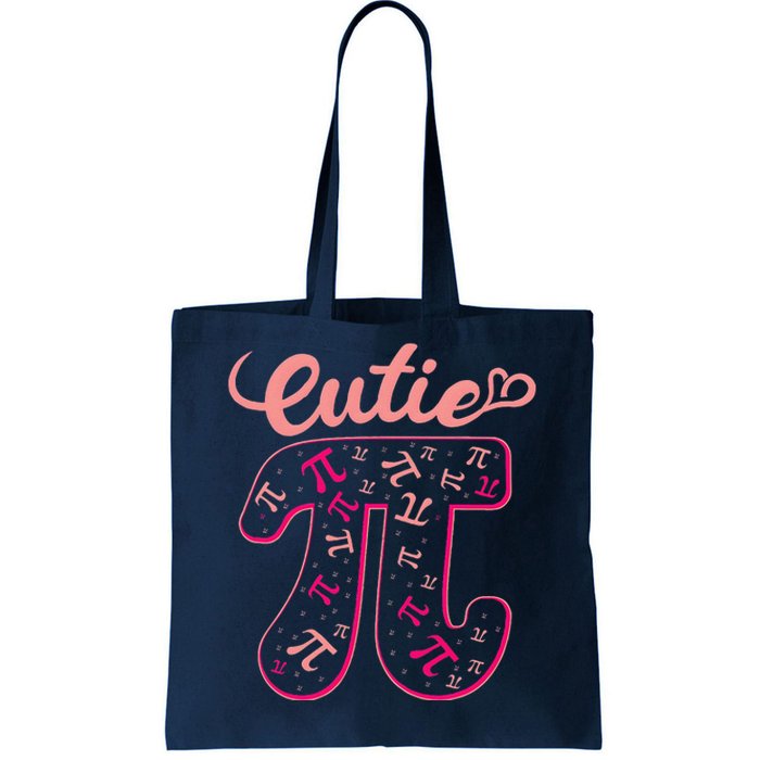 Pi Day Women Math Teacher Cutie Pi Tote Bag