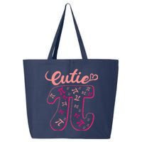 Pi Day Women Math Teacher Cutie Pi 25L Jumbo Tote