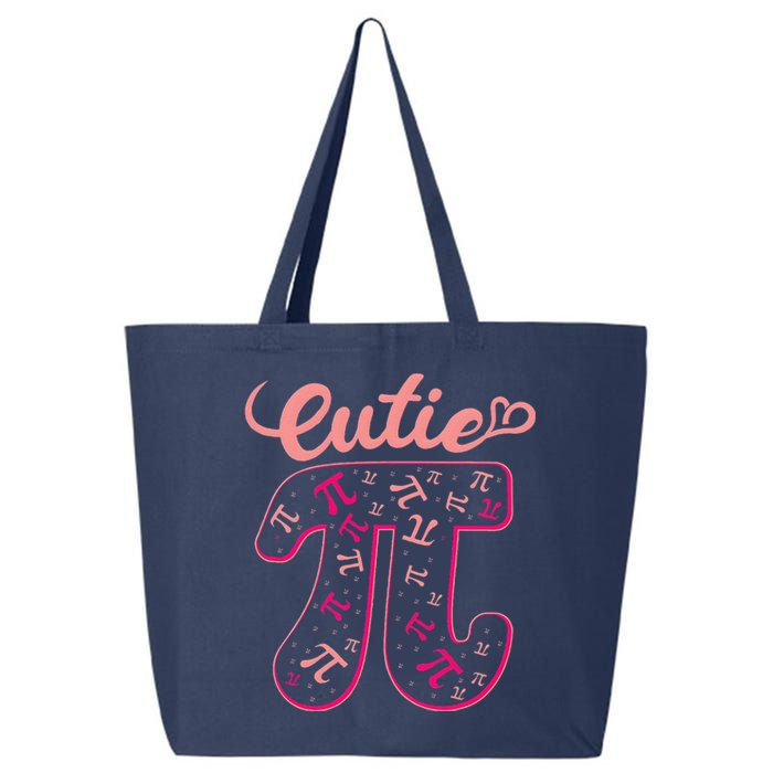 Pi Day Women Math Teacher Cutie Pi 25L Jumbo Tote