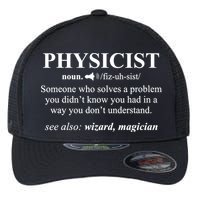 Physicist Definition Wizard Scientist Physics Tshirt Funny Flexfit Unipanel Trucker Cap