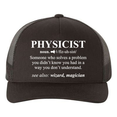Physicist Definition Wizard Scientist Physics Tshirt Funny Yupoong Adult 5-Panel Trucker Hat