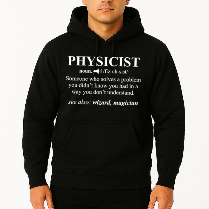 Physicist Definition Wizard Scientist Physics Tshirt Funny Hoodie