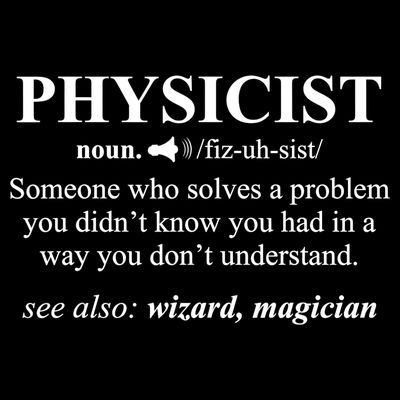 Physicist Definition Wizard Scientist Physics Tshirt Funny T-Shirt