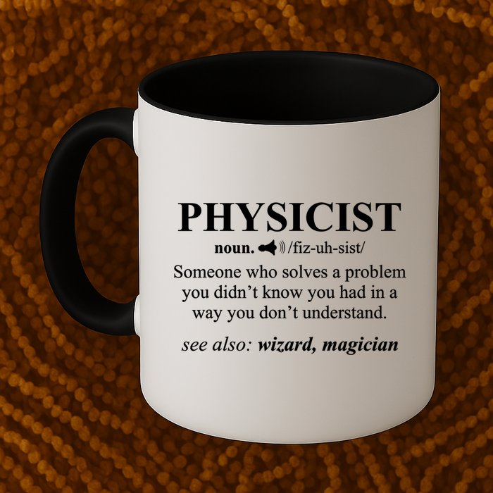 Physicist Definition Wizard Scientist Physics Tshirt Funny Mug