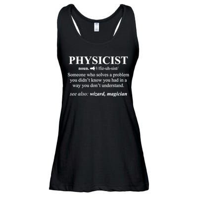Physicist Definition Wizard Scientist Physics Tshirt Funny Ladies Essential Flowy Tank